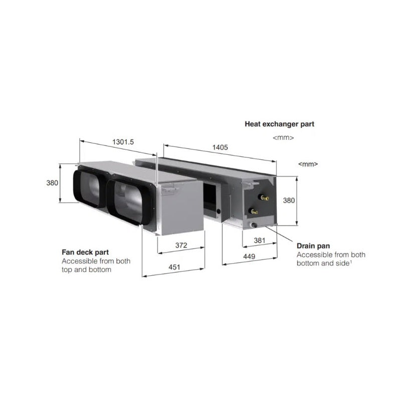 Mitsubishi Electric 10kW Ducted Air Conditioner System PEAM100HAAVKIT